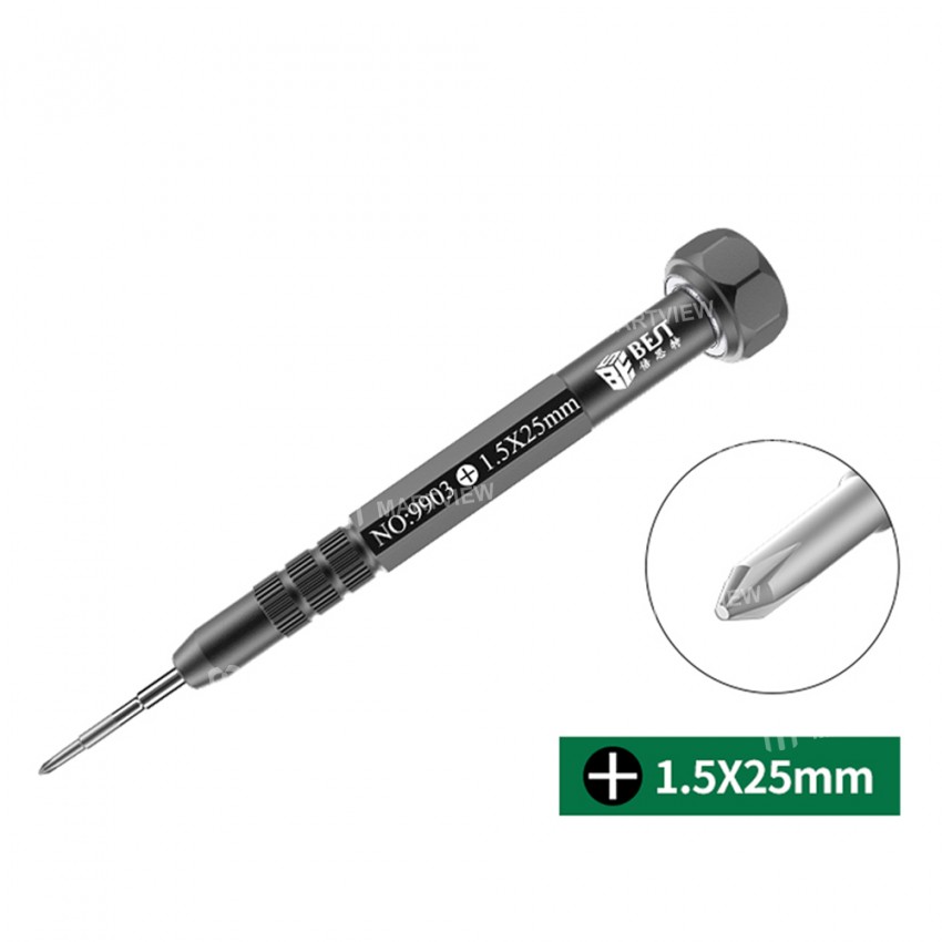 BST-9903 360 Rotation Aluminum Alloy Precision Magnetic Screwdrivers with S2 Steel Bits