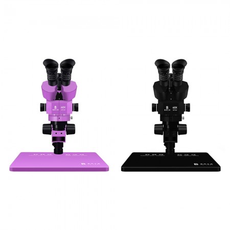 Luban LB-60X 6~60X Trinocular Stereo Microscope Support Diopter Adjustment for PCB Soldering Repair