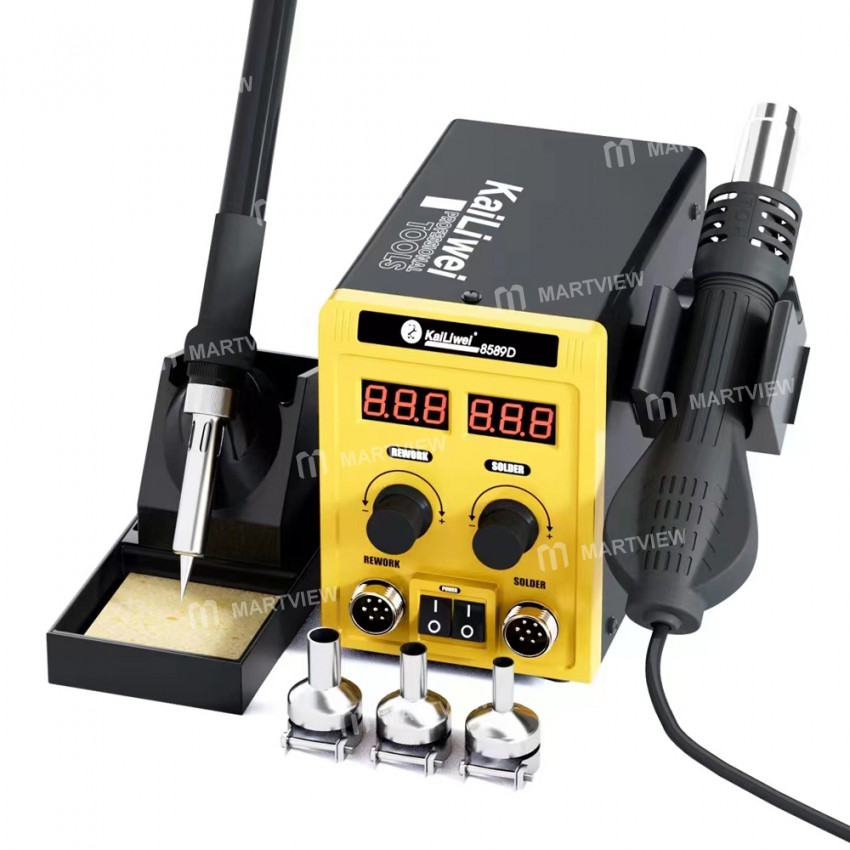 kailiwei 8589d-2-in-1-double-digital-display-hot-air-gun-soldering-rework-station-4