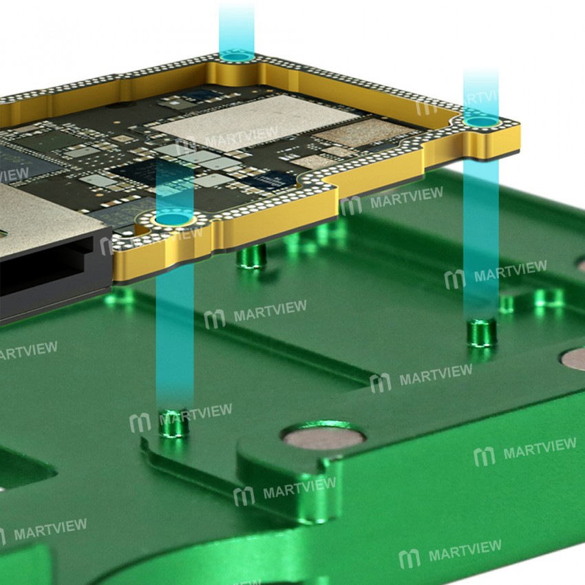 BEST 10-in-1 Motherboard middle layer BGA Planting Tin Template Platform Set for iPhone X to 13Pro M