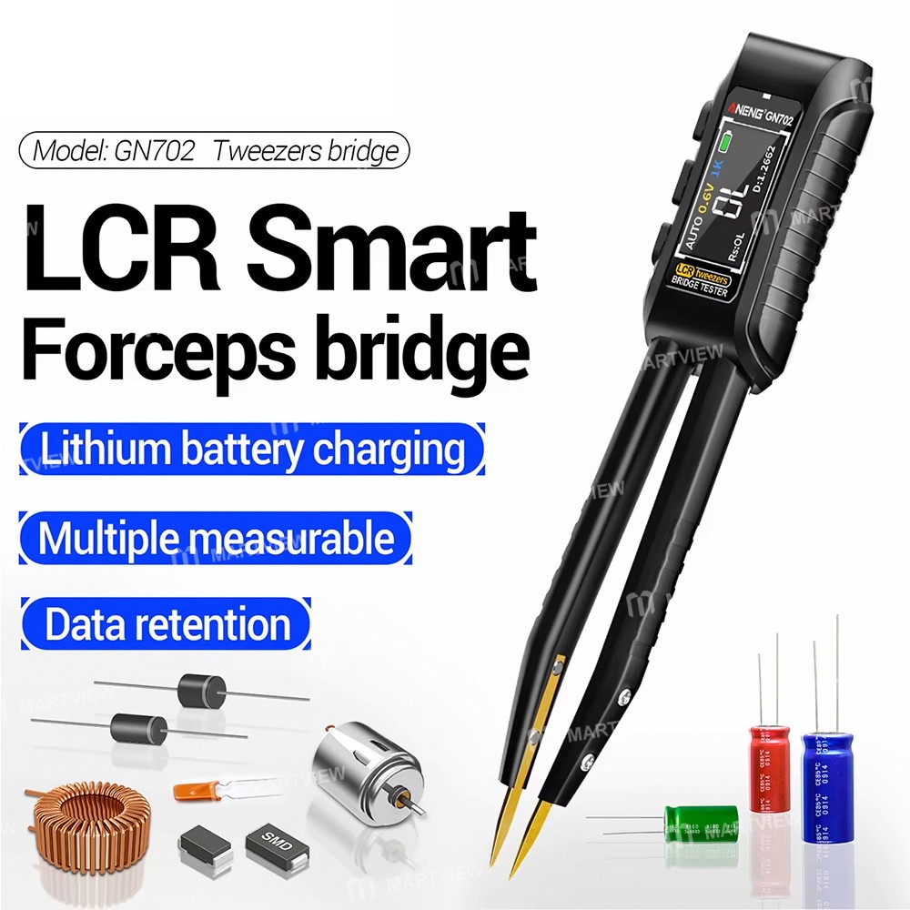 aneng gn702-rechargeable-lcr-smart-forceps-bridge-for-lcr-smd-esr-test-9