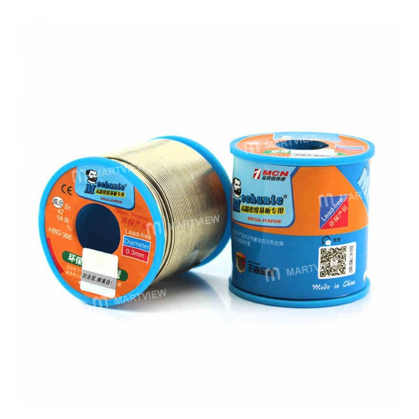Mechanic HBD-366 100g 0.3mm 0.4mm 0.5mm 0.6mm 0.8mm Tin Solder Wire Lead-Free Solder Melt Rosin Core