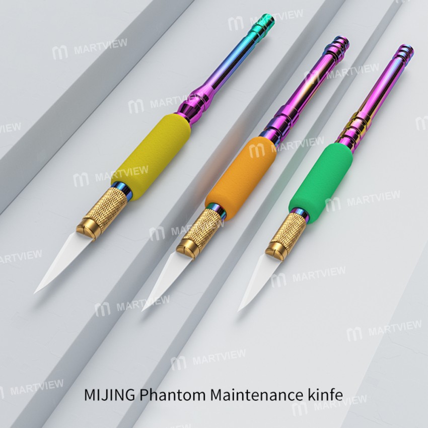 Mijing Phantom Removing Glue Knife Handle & Ceramic Blade Set for Mobile Phone CPU IC Chip