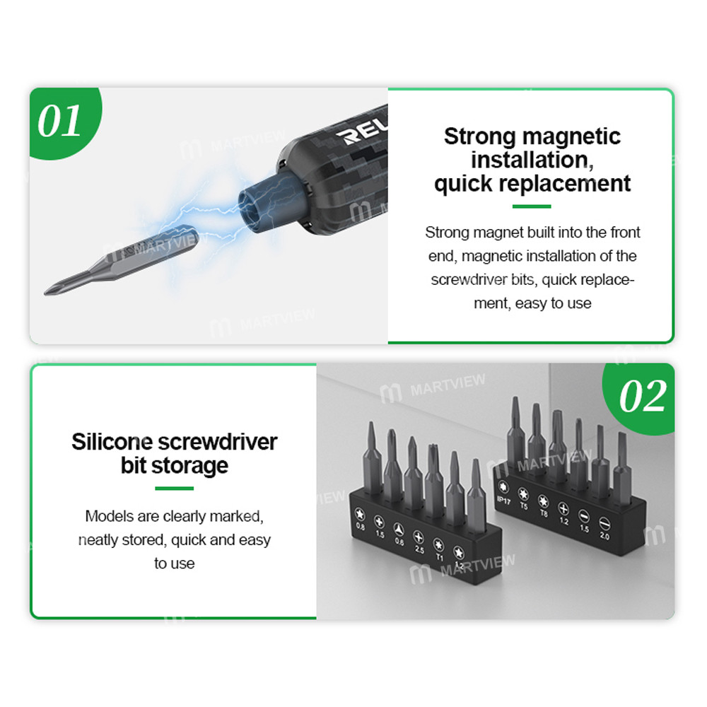 new upgrade-relife-e1-powerful-carbon-fiber-electric-screwdriver-set-support-iphone-17-series-14