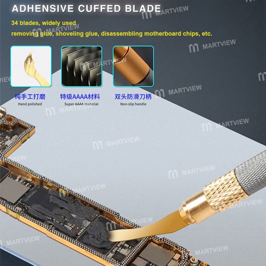 Mechanic 004 IC Chip Glue Remover Scraper Set with Blade