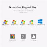 Orico SC2 Free Drive External USB Sound Card Stereo Audio Converter with Volume Adjustment