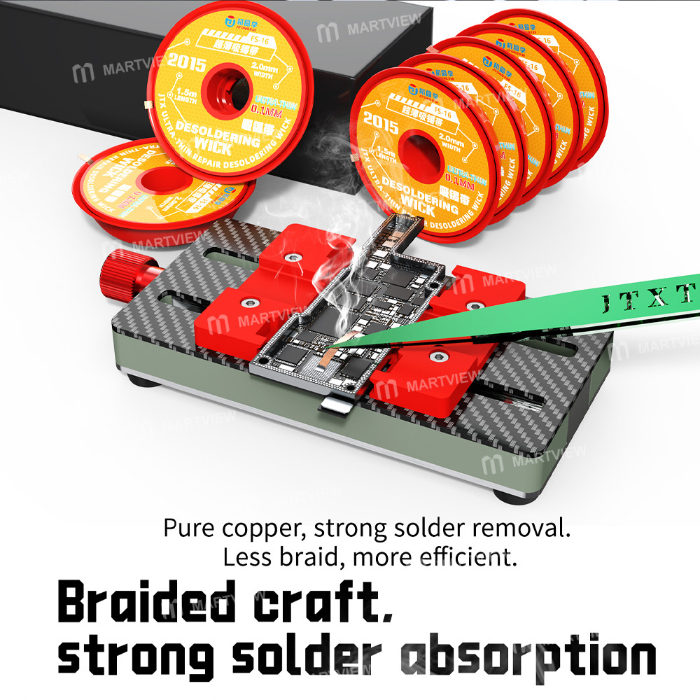 jtx fs-16-15m-x-20mm-ultra-thin-flexible-solder-wick-for-pcb-bga-welding-rework-6