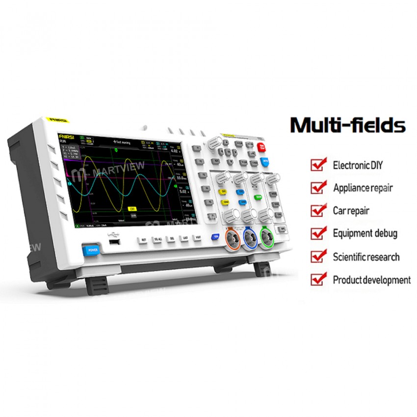 Fnirsi-1014D Portable Oscilloscope 2 In 1 Dual Channel Input Signal Generator 100MHz* 2 Ana-log Band
