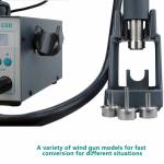 Quick 712 2in1 Hot Air Gun Soldering Rework Station 90W Dual Digital Display Temperature Adjustable