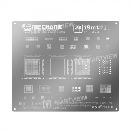 Mechanic iSmt Horn Design Universal BGA Plant Stencil Net for iPhone 7 / 7 Plus