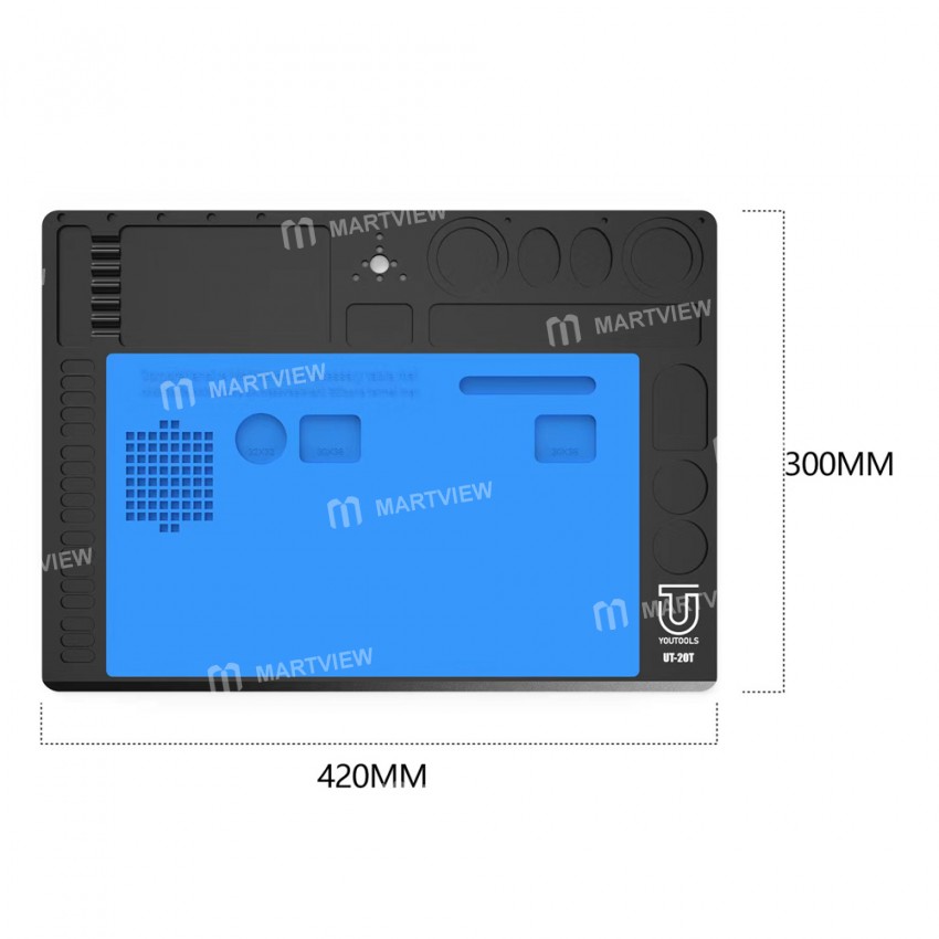 Youtools UT-20T High-Temperature Resistance Aluminium Alloy Microscope Maintenance Mat