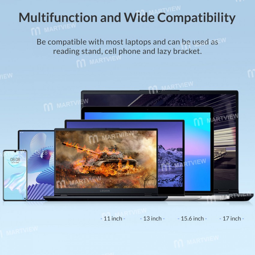 Orico PFB-A23 / A24 Portable 7-speed Adjust Foldable ABS / POM Laptop Stand for MacBook Tablets