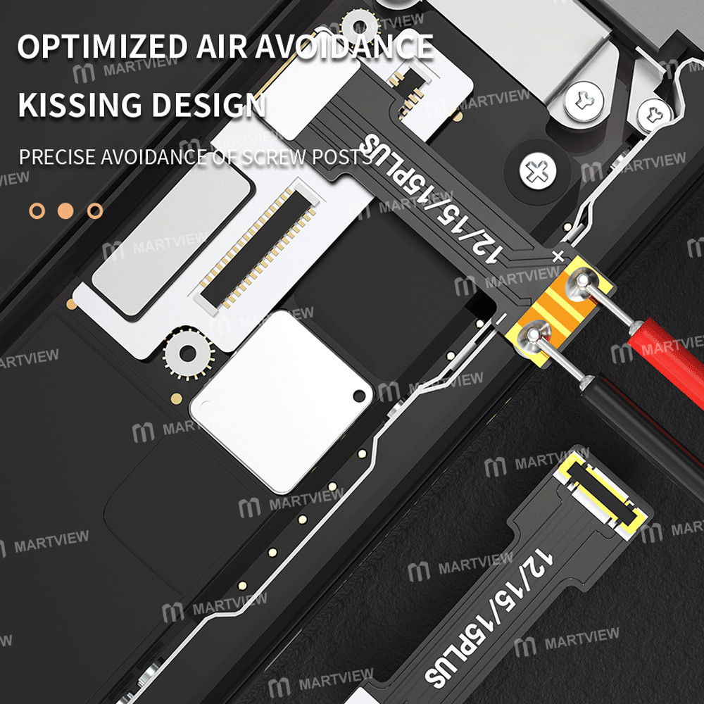 jtx bl-03-power-cable-battery-soft-fpc-connector-supports-iphone-6-to-17-series-5