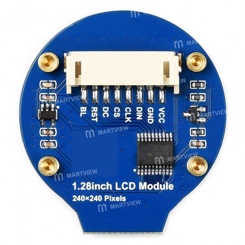 1.28-inch 65K Color Round Display LCD Screen Expansion Module Support Raspberry Pi