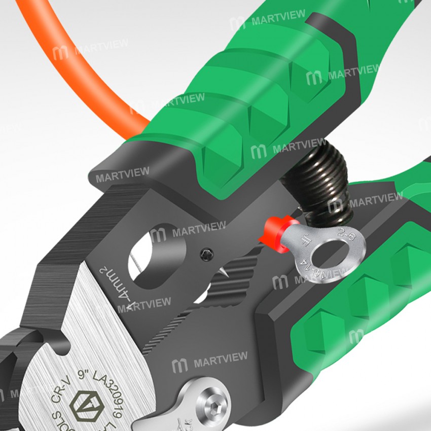 LAOA 9-in-1 Multifunctional Electrician Needle Nose Wire Stripper Pliers