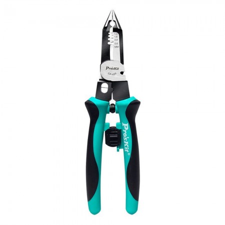 Pro'sKit CP-420 5-in-1 Multi-Functional Stripping Wire Long Nose Terminal Crimping Pliers