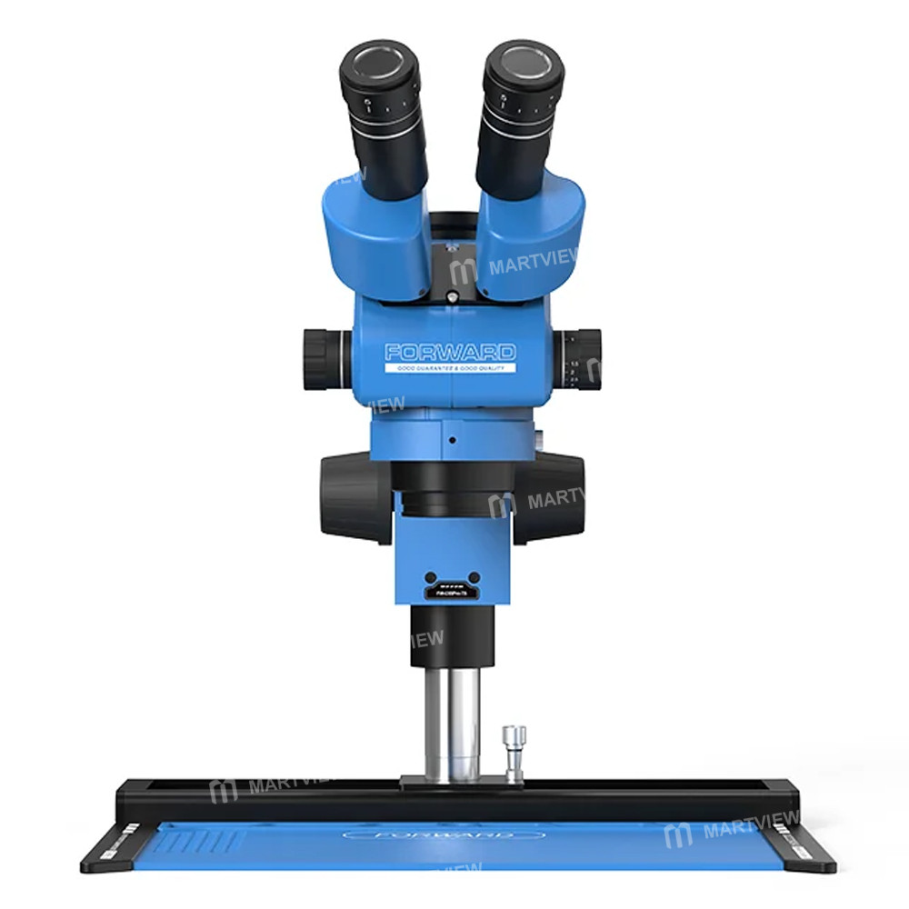 forward fw-c55pro-ts-65-55x-slideway-trinocular-stereo-microscope-with-aluminum-alloy-base-5