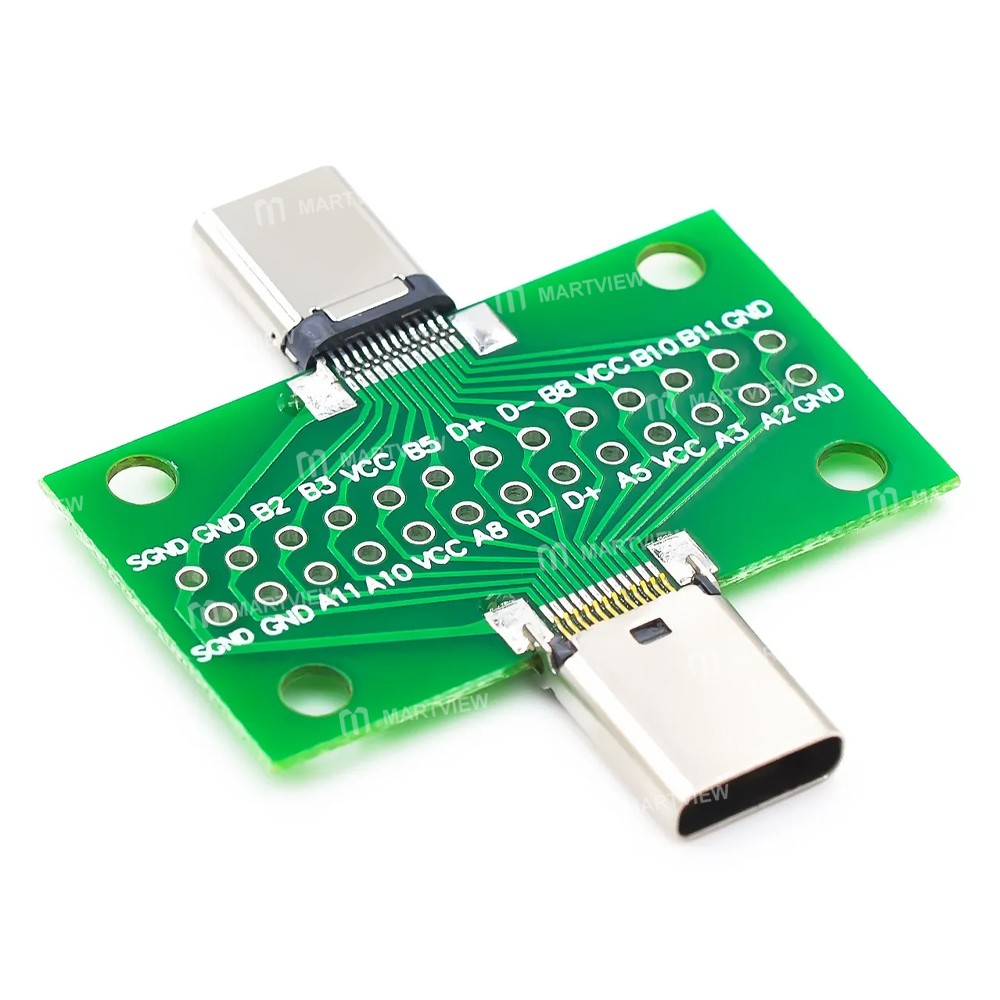 type c-24pin-male-and-female-double-sided-test-board-2