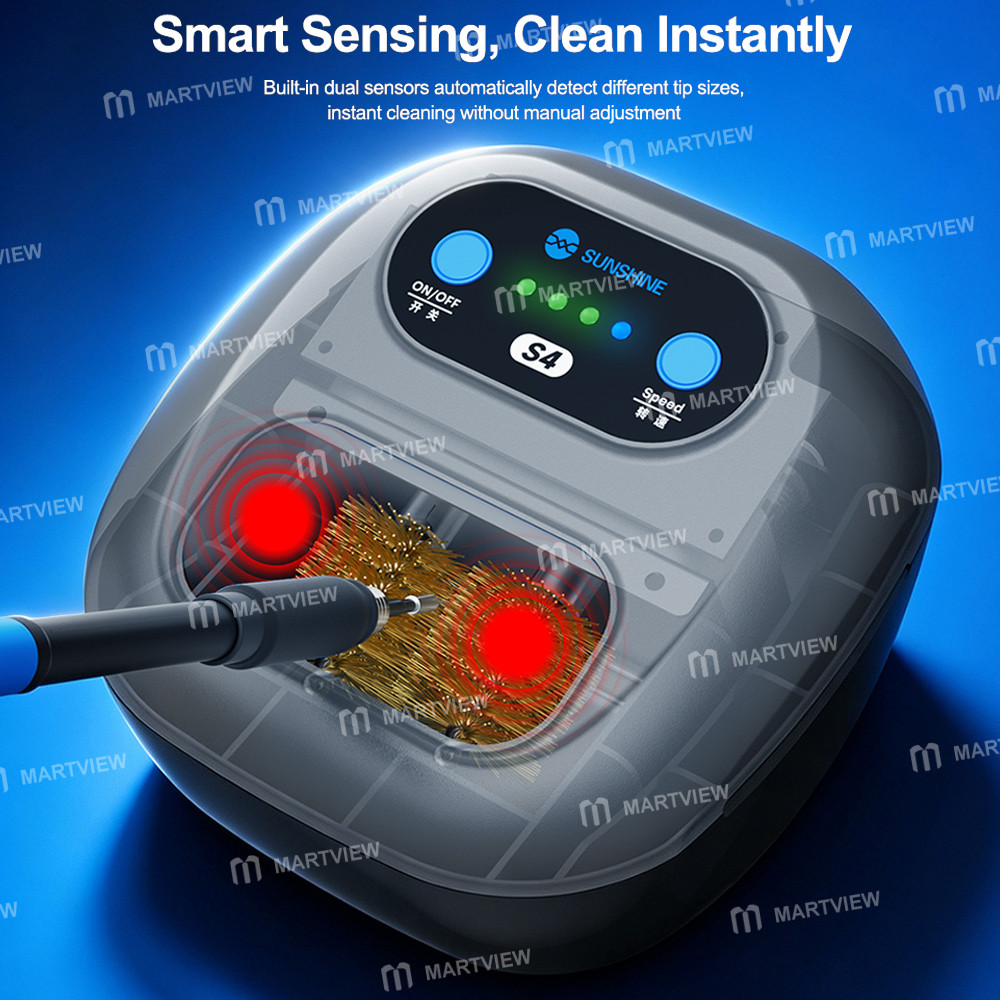 sunshine s4-adjustable-speed-automatic-soldering-iron-tip-cleaner-11