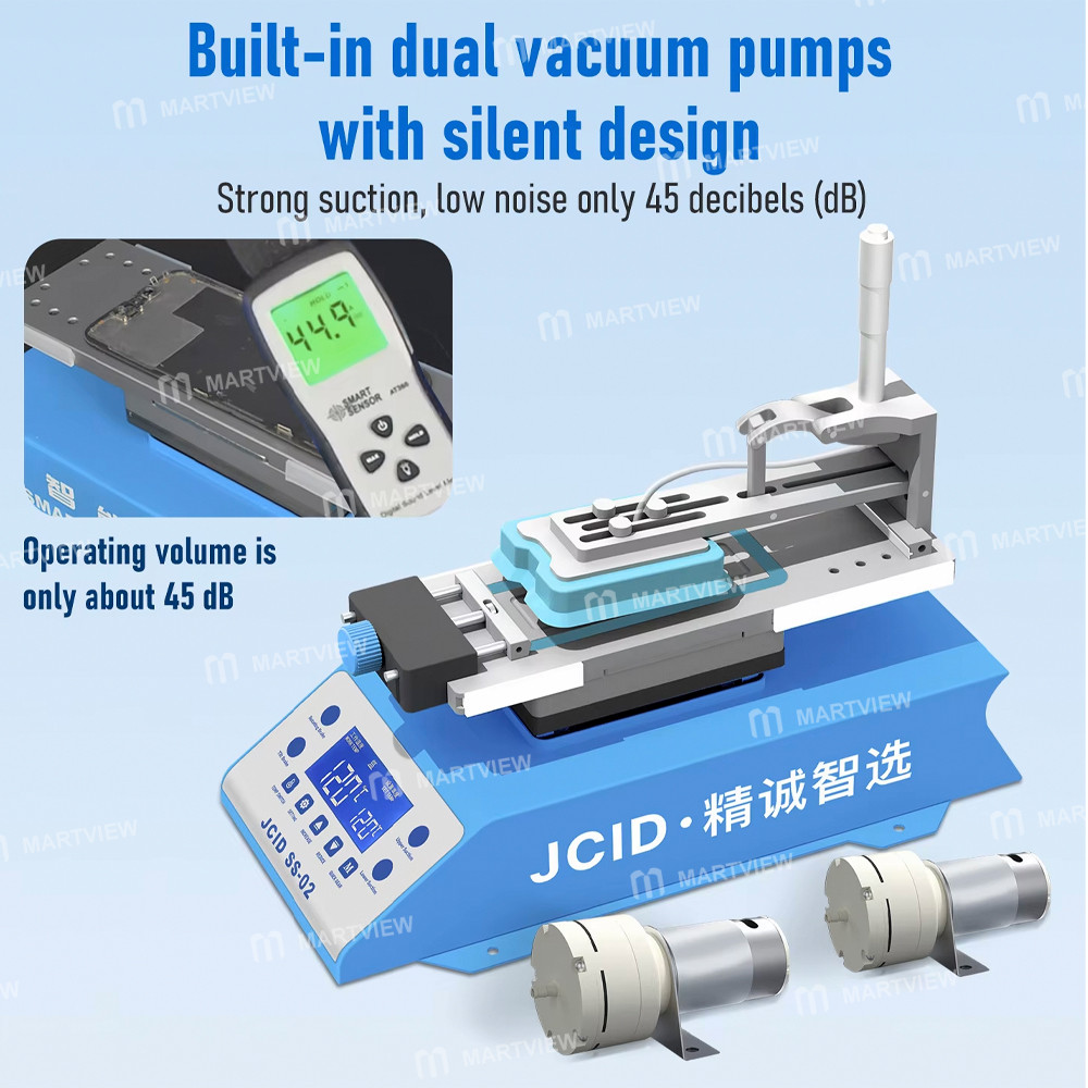 jcid ss-02-360-rotating-multi-functional-mobile-phone-screen-heating-separator-built-in-dual-pumps-3