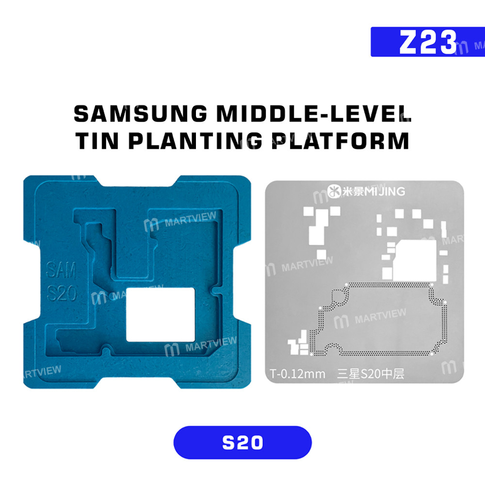 mijing z23-middle-level-tin-planting-bga-reballing-platform-set-for-samsung-galaxy-s20-to-s25-series