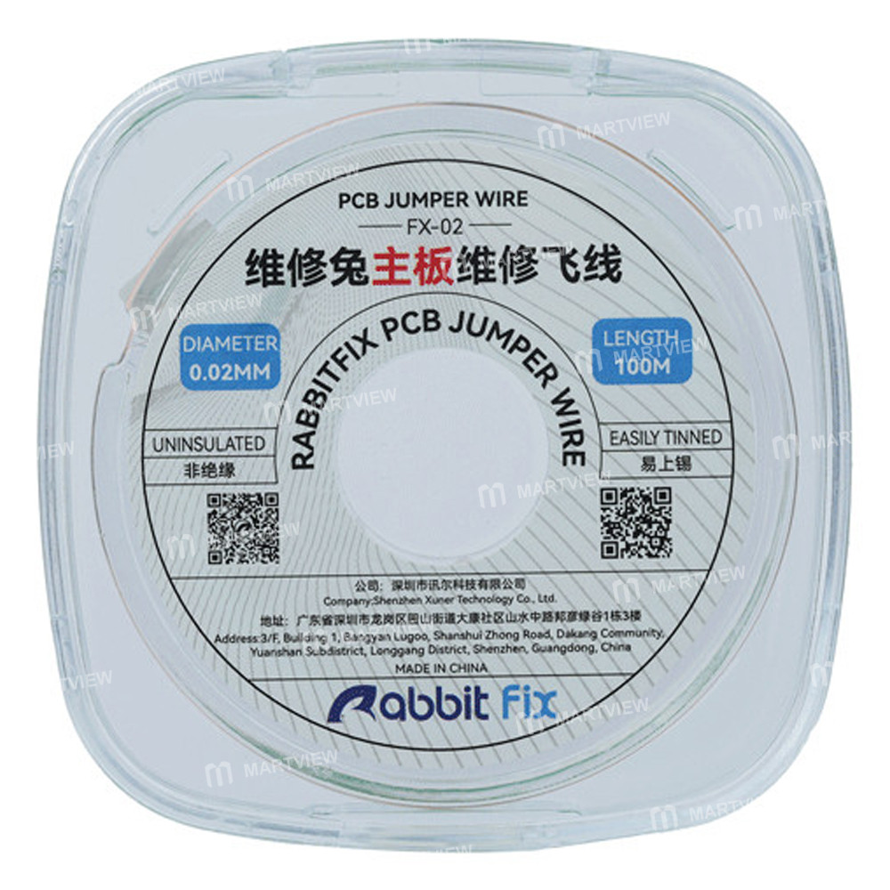 rabbitfix fx-02-002mm-uninsulated-flying-wire-for-mobile-phonecar-motherboard-repair-1