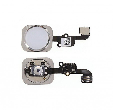 Replacement Home Button With Flex Cable For iPhone 6s Plus - Silver