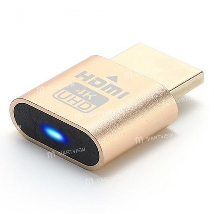 HDMI 4K DDC EDID Display Dummy Emulate Adapter for Mining