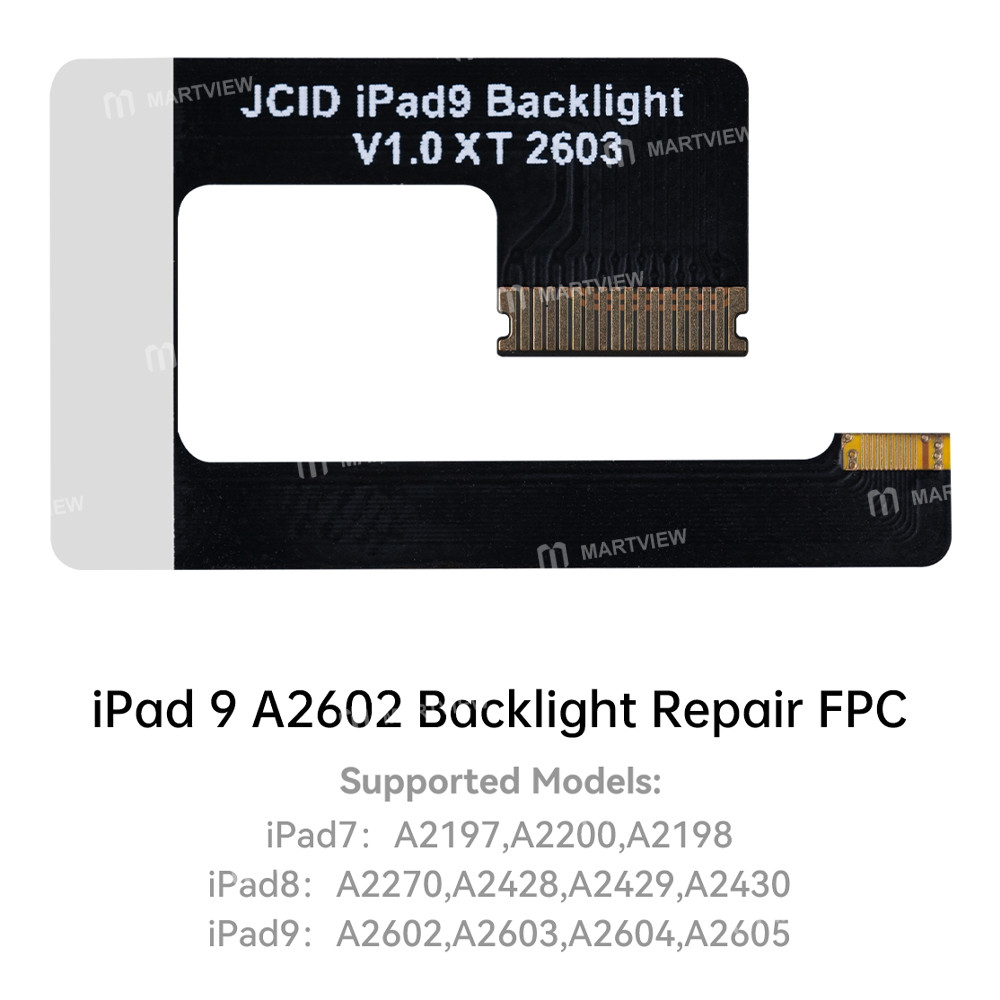 jcid ipad-series-backlight-repair-flex-cable-for-ipad-7-8-9-1