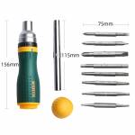 SATA 09350 Multi-function Precision Two-way Ratchet Screwdriver Set