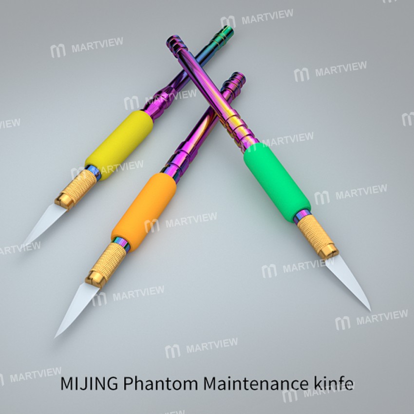 Mijing Phantom Removing Glue Knife Handle & Ceramic Blade Set for Mobile Phone CPU IC Chip