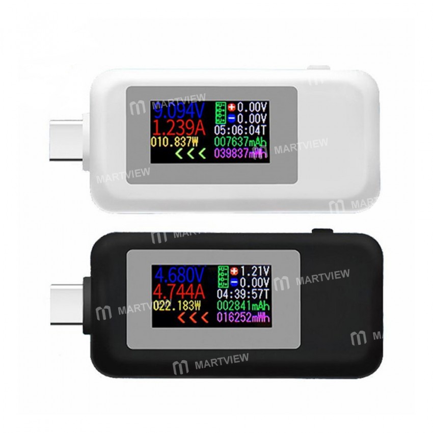 KWS-1902C 10-in-1 DC 4-30V Type-C USB Bidirectional Current and Voltage Tester