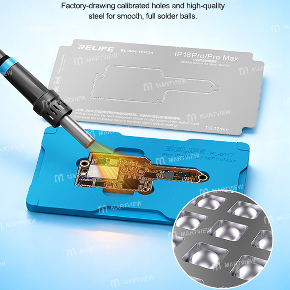 relife rl-601t-33-in-1-middle-layer-tin-planting-bga-reballing-platform-set-for-iphone-x-to-18pro-ma
