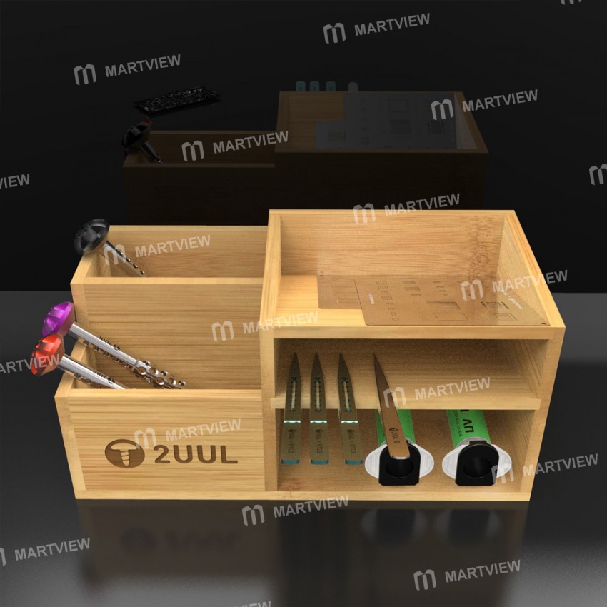 2UUL Bamboo Tool Storage Rack