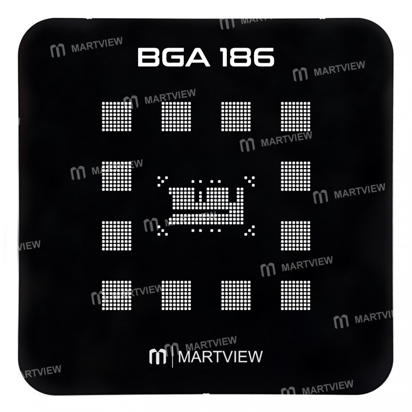 Martview RB-01 Reballing Stencil Tin Net Full Set for EMMC / EMCP / UFS BGA153 / 162 / 169 / 186 / 2