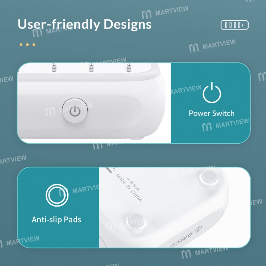 Orico APD-4U1C Type-C 5 Ports Charging Station with Phone Stand for iPhone / Android Phone / Earphon