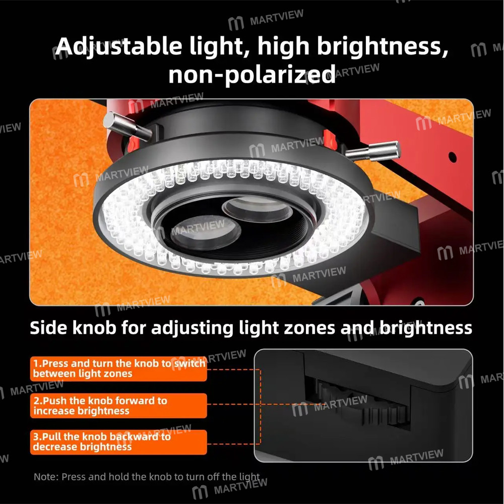 ycs 6558-zone-144-leds-adjustable-brightness-microscope-light-with-multi-zone-lighting-system-5