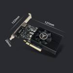 Yeston GT1030-4G D4 LP Gaming Graphic Card 4G / 64bit / DDR4 Memory with HD+DVI-D Output Ports