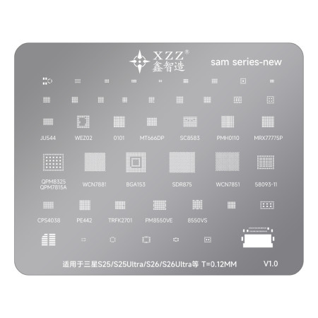 XZZ SAM Series Universal Series BGA Reballing Stencil for Samsung S25 / S25 Ultra / S26 / S26 Ultra