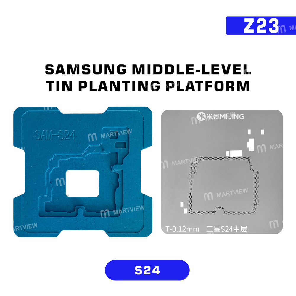 mijing z23-middle-level-tin-planting-bga-reballing-platform-set-for-samsung-galaxy-s20-to-s25-series