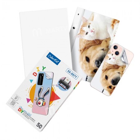Sunshine SS-057Y Back Cover Protective DIY Printing Blank Film for SS-890C Mini Film Cutting Machine - 50Pcs