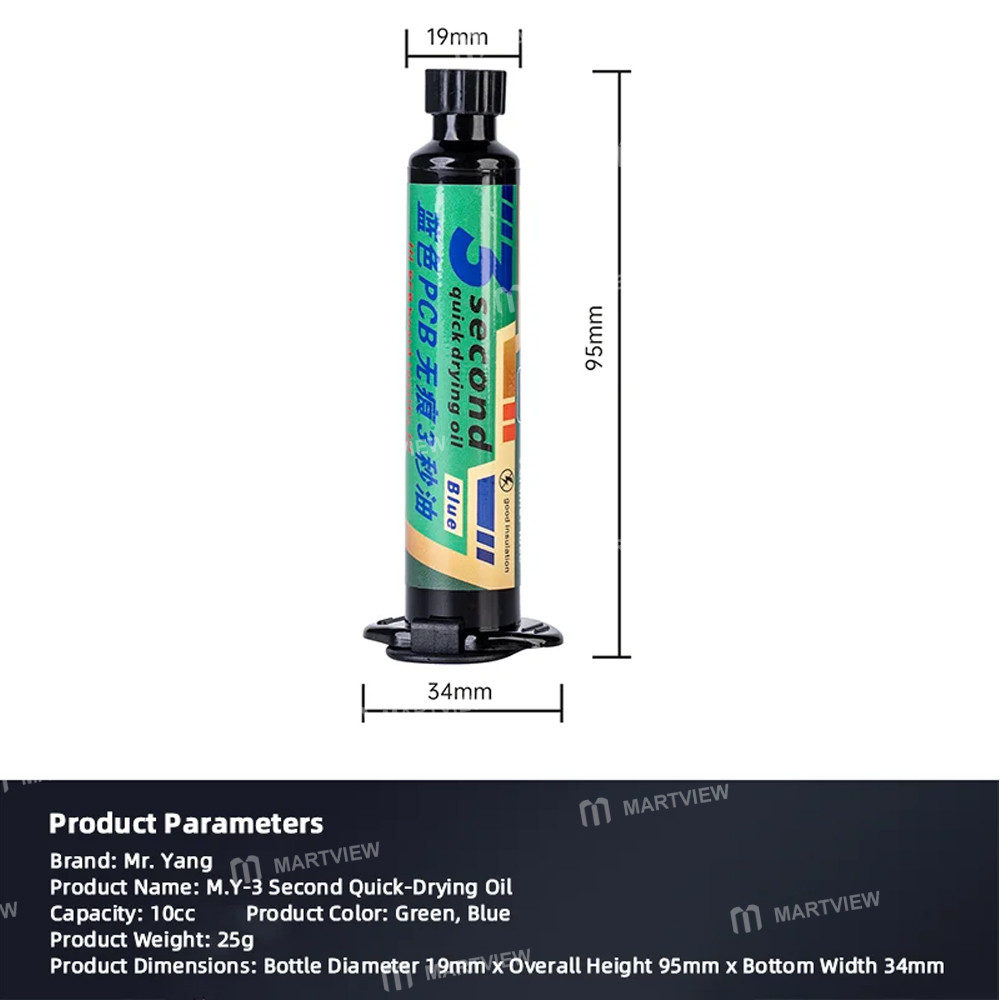 mryang 10cc-pcb-residue-free-3-second-quick-dry-oil-for-mobile-phone-motherboard-repair-8