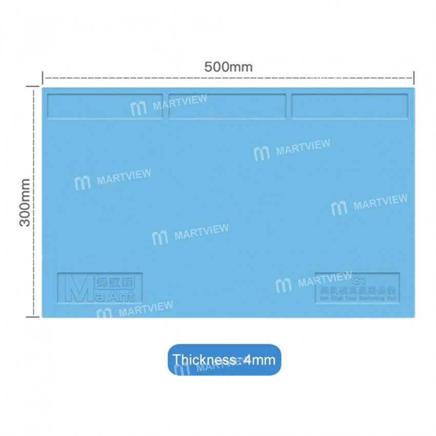 MaAnt G1 High-Temperature Resistance Silicone Pad 500mm*300mm Heat Insulation Soldering Working Mat