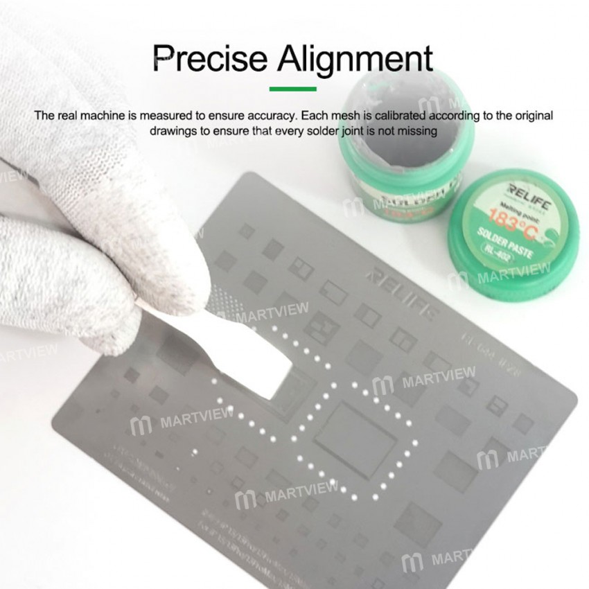 Relife RL-044 Xiaomi/Redmi Series CPU Tin Planting Steel Mesh Set for Xiaomi Model/Redmi Model
