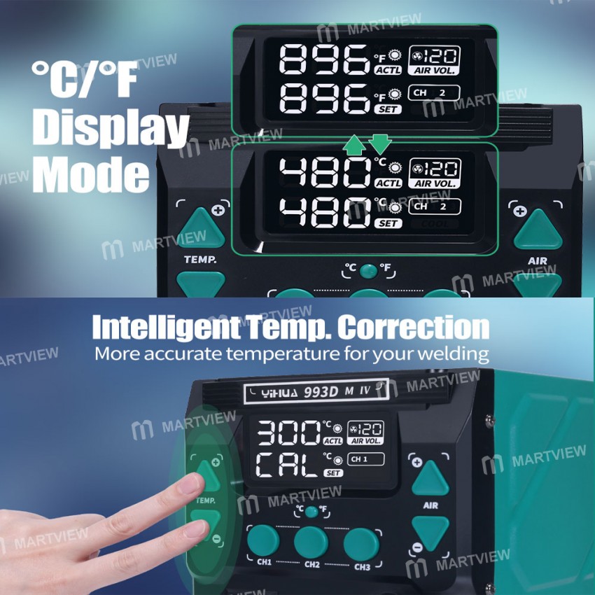 yihua 813-3-in-1-intelligent-soldering-rework-station-with-heat-gun-station-and-power-supply-6