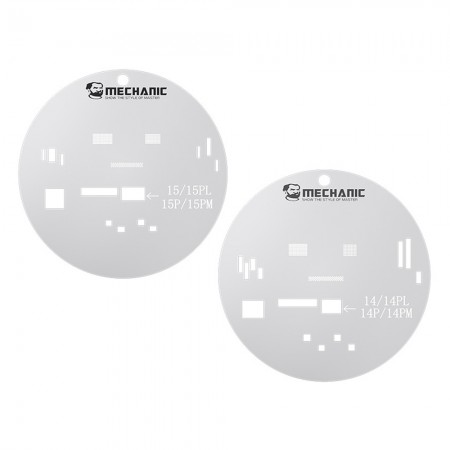 Mechanic UFO Series LCD Screen Protection Planting & Tin Steel Stencil for iPhone 14 to 15 Pro Max
