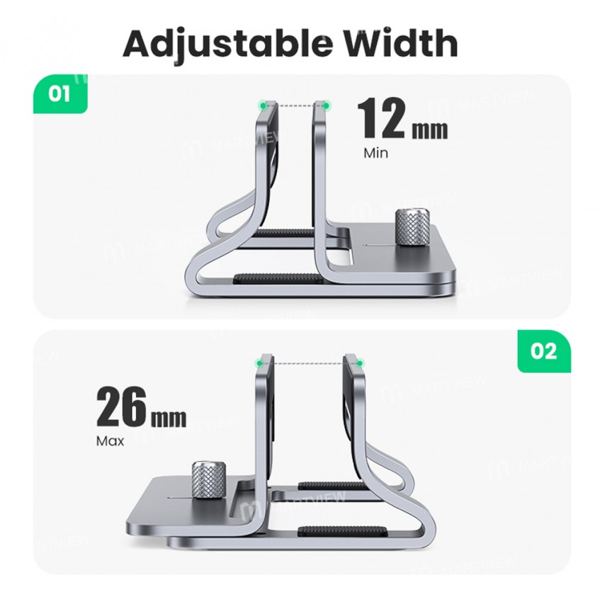Ugreen LP258 Aluminum Foldable Vertical Laptop Stand for MacBook Air / Pro Dell XPS