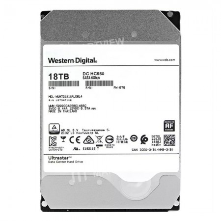 Western Digital 18TB 7200rpm SATA III 3.5" Internal HDD - ( 5 Years Manufacturer Warranty)
