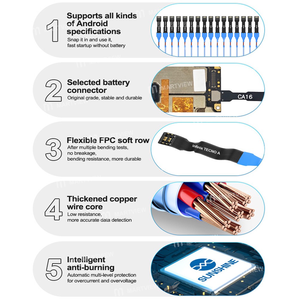 sunshine ss-905h-se-android-transsion-series-power-boot-cable-built-in-identification-resistor-6