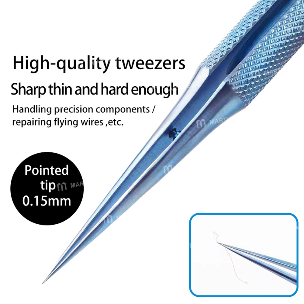 wylie anti-magnetic-anti-rust-001mm-fine-flying-wire-titanium-alloy-tweezers-7